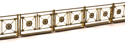 Ferro Train M-121 - Wiental railing, designed by Otto Wagner, brass kit
